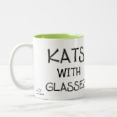 Kats avec Glassez : Professeur Oops Mug (Gauche)