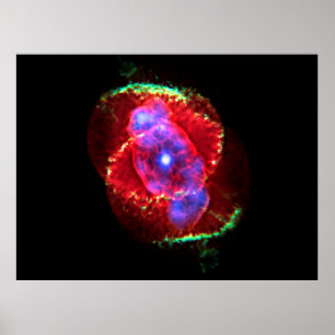 Kat's Eye Nebula NGC 6543 Optical Composite, ZGOA Poster