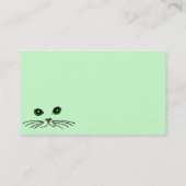 Kat's gezicht visitekaartje (Achterkant)