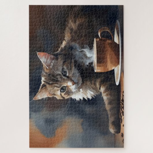 Kat's koffiehoek legpuzzel (Verticaal)