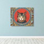 kat's Life for Kitty Cat Classic Canvas Afdruk (Insitu (Houten vloer))