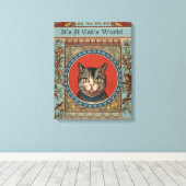 kat's Life for Kitty Cat Classic Canvas Afdruk (Insitu (Houten vloer))