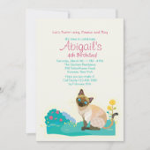 Kat's Meow Party Invitation Kaart (Voorkant)