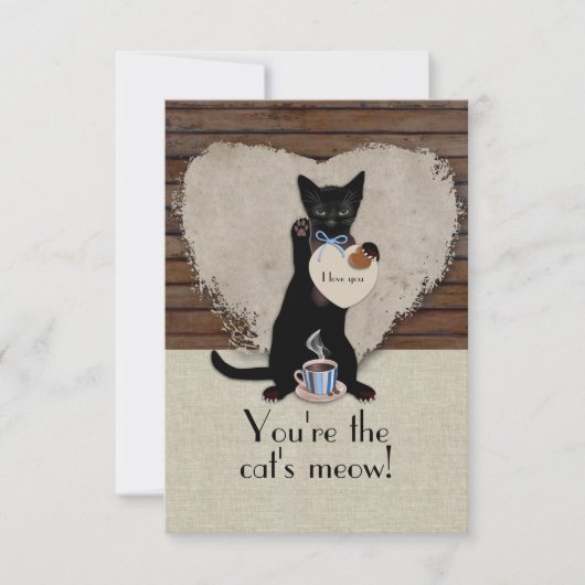 Kat's Meow Valentijn Card Kaart (Voorkant)