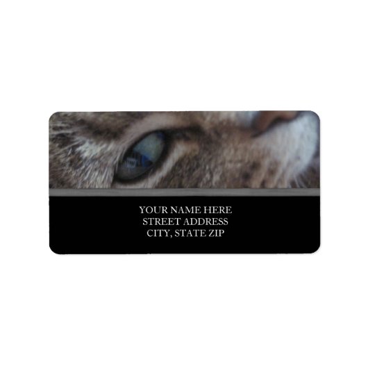 Kat's Oog-Adresetiketten Etiket (Voorkant)