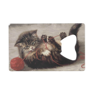 Kat's slede, een kat-speelbak van Yarn Kredietkaart Flessenopener