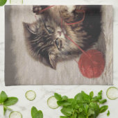 Kat's slede, een kat-speelbak van Yarn Theedoek (Gevouwen)