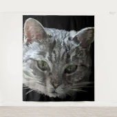 Kat's Tapijt Wandkleed (Voorkant)