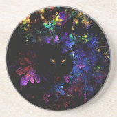 Kat's Uitzicht Sandstone Onderzetter (Voorkant)