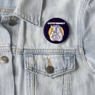 Katstronaut Kat Kosmonaut Ronde Button 5,7 Cm