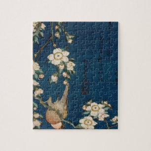 Katsushika Hokusai 葛 飾 北 Goldfinch en Cherry Legpuzzel