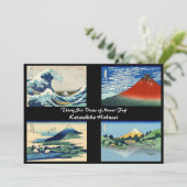 Katsushika Hokusai - 36 Uitzichten van de berg Fuj Kaart (Staand voorkant)