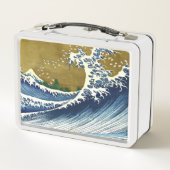 Katsushika Hokusai - Colored Big Wave (Achterkant)