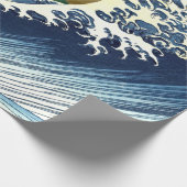 Katsushika Hokusai - Colored Big Wave Cadeaupapier (Hoek)