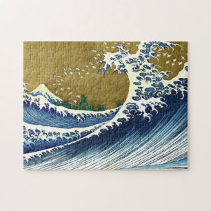 Katsushika Hokusai - Colored Big Wave Legpuzzel