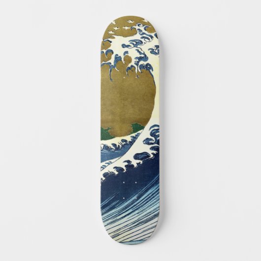Katsushika Hokusai - Colored Big Wave Skateboard (Voorkant)