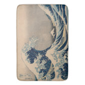 Katsushika Hokusai. De Grote Golf van Kanagawa Badmat (Voorkant Verticaal)