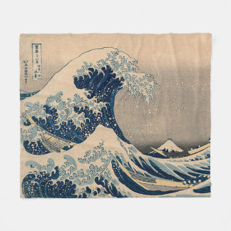 Katsushika Hokusai. De Grote Golf van Kanagawa Fleece Deken