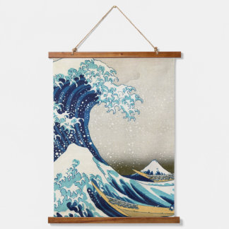 Katsushika Hokusai - De Grote Golf van Kanagawa Hangend Wandkleed