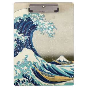 Katsushika Hokusai - De Grote Golf van Kanagawa Klembord