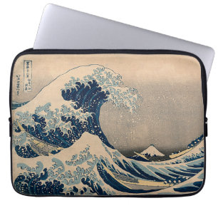 Katsushika Hokusai. De Grote Golf van Kanagawa Laptop Sleeve