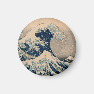 Katsushika Hokusai. De Grote Golf van Kanagawa Magneet