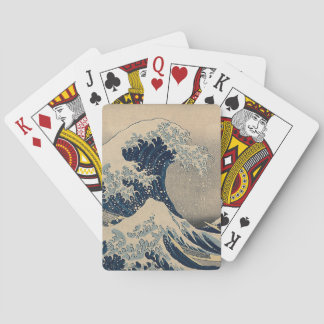 Katsushika Hokusai. De Grote Golf van Kanagawa Pokerkaarten