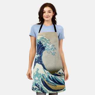 Katsushika Hokusai - De Grote Golf van Kanagawa Schort