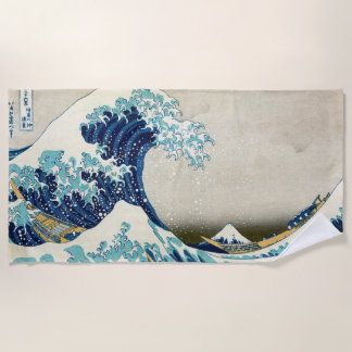Katsushika Hokusai - De Grote Golf van Kanagawa Strandlaken
