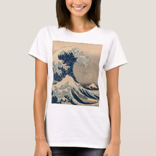Katsushika Hokusai. De Grote Golf van Kanagawa T-shirt