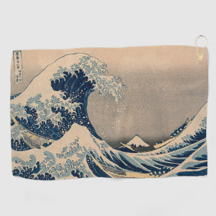 Katsushika Hokusai. De Grote Golf voor Kanagawa Golfhanddoek