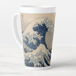 Katsushika Hokusai. De Grote Golf voor Kanagawa Latte Mok