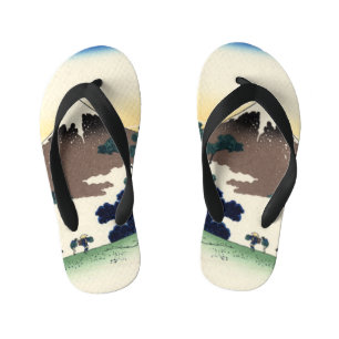 Katsushika Hokusai. De Inume Pass in de provincie  Kinder Teenslippers