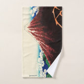 Katsushika Hokusai - Éclairages sous le sommet (Serviette à main)