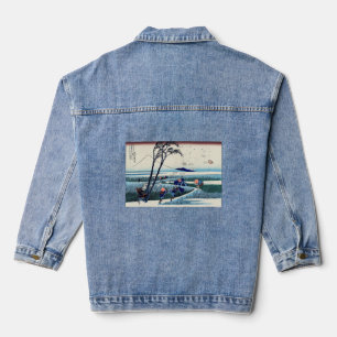 Katsushika Hokusai - Ejiri in de provincie Suruga Denim Jacket