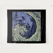 Katsushika Hokusai, Femenine Wave Wandkleed (Voorkant (horizontaal))