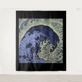 Katsushika Hokusai, Femenine Wave Wandkleed (Voorkant)