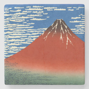 Katsushika Hokusai - Fijne wind, heldere morgen Stenen Onderzetter