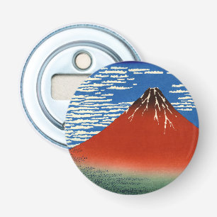 Katsushika Hokusai - Fine Wind, Clear Morning Button Flesopener