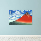 Katsushika Hokusai - Fine Wind, Clear Morning Canvas Afdruk (Insitu (Houten vloer))