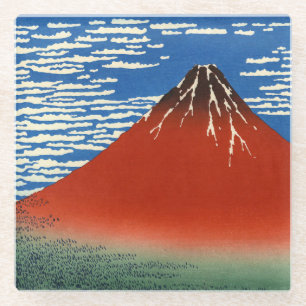 Katsushika Hokusai - Fine Wind, Clear Morning Glazen Onderzetter