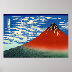 Katsushika Hokusai - Fine Wind, Clear Morning Poster