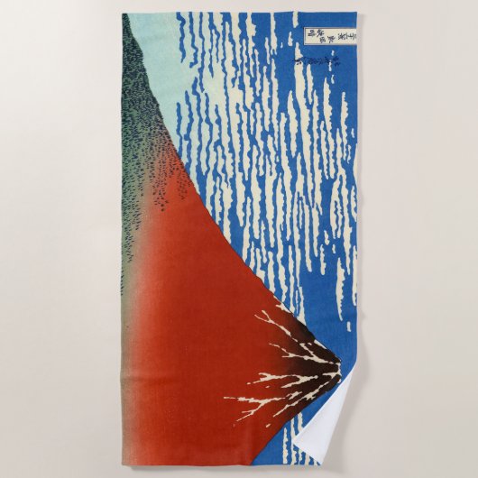 Katsushika Hokusai - Fine Wind, Clear Morning Strandlaken (Voorkant)