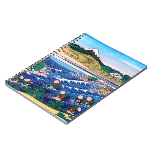 Katsushika Hokusai - Fuji van Kanaya op Tokaido Notitieboek (Linkerzijde)