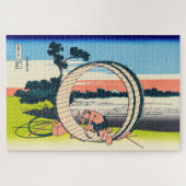 Katsushika Hokusai - Fujimigahara, provincie Owari Legpuzzel (Horizontaal)