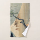 Katsushika Hokusai - Garçon regardant le Mont Fuji (Serviette à main)