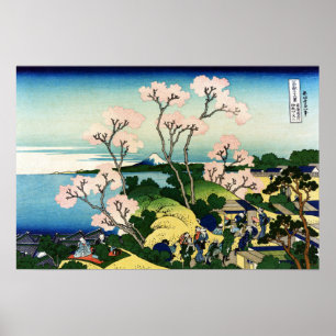 Katsushika Hokusai Goten-yama Hill, Shinagawa op t Poster