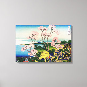 Katsushika Hokusai - Gotenyama, Tokaido, Shinagawa Canvas Afdruk
