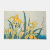 Katsushika Hokusai - Grasshopper en Iris Deurmat (Voorkant)