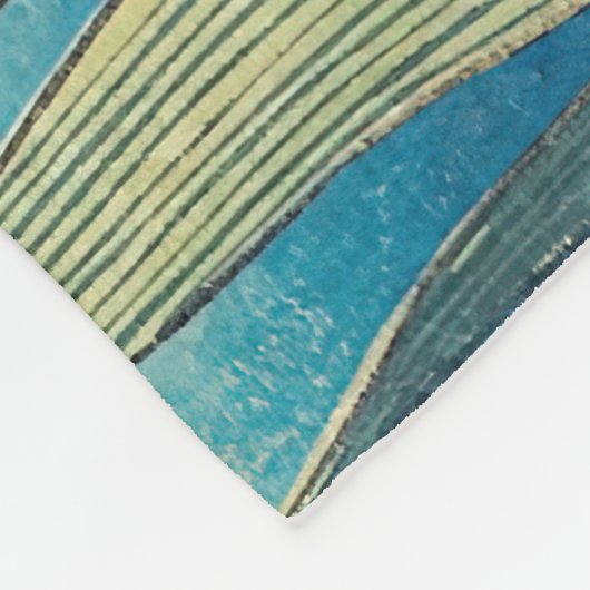 Katsushika Hokusai - Grasshopper en Iris Fleece Deken (Hoek)